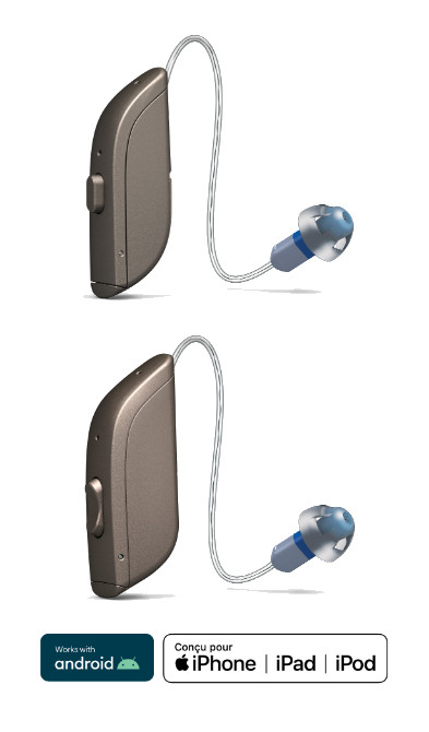 Audífonos ReSound recargables con cargador portátil